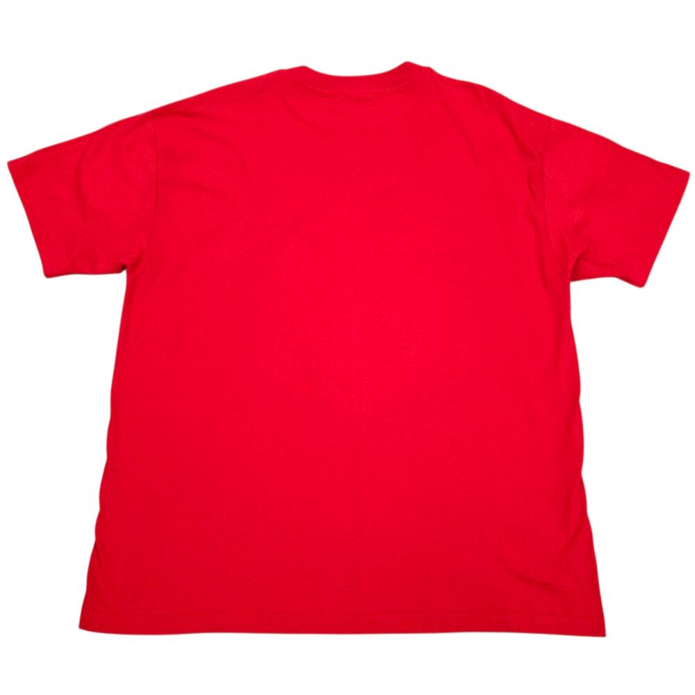 Vintage Christmas Shirt Shirt Womens XL Red 90s Christmas Tree Single Stitch - Picture 3 of 11